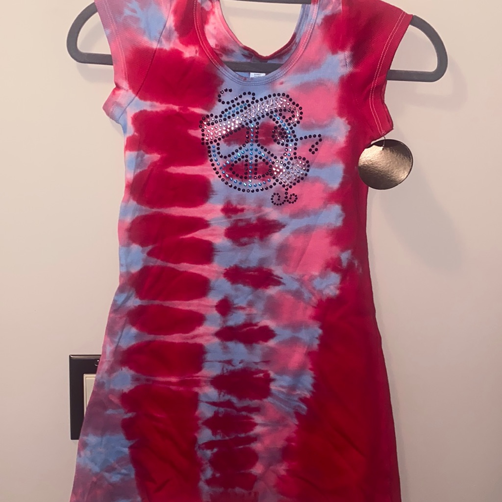 Undee Bandz Kids Tie Dye Dress Size 12 New